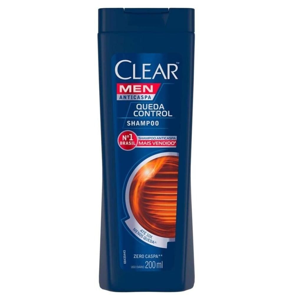 Shampoo Anticaspa Clear Men Queda Control 200ml - Beauty