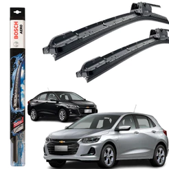 Jogo Par Kit Palheta Dianteira Limpador Parabrisa Original Bosch Onix 2019 2020 2021 2022