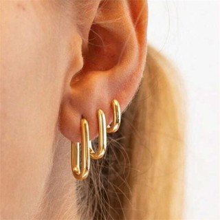 Trio Brinco de Argola Click Lisa Ouro 18K a prata 925 Antialérgico com KIT 3 pares branco em Oferta na Shopee