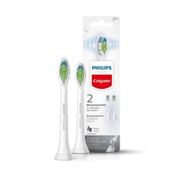 Refil Escova Dental Eletrica Philips Colgate SonicPro Branqueadora 2 Unidades