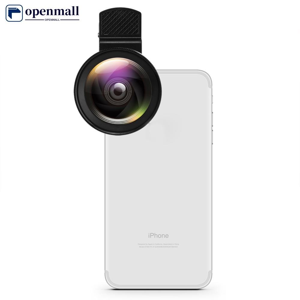 openmall 2 Em 1 Kit De Clip De Lente De Celular Externo HD Macro 37mm 49UV 0,45x Super Wide Angle 12,5x Câmera Universal C3G9