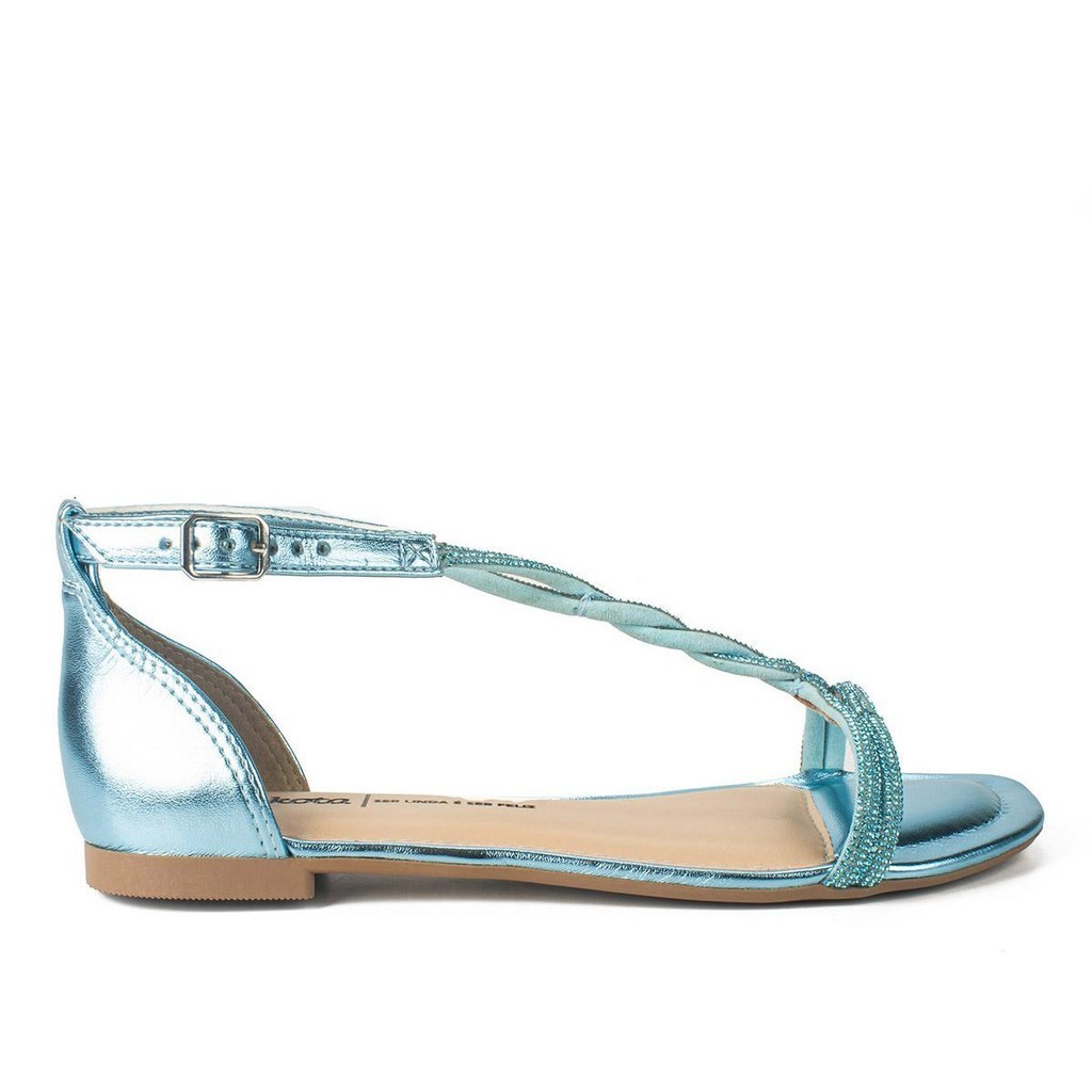 Sandália Dakota Rasteira Com Brilhos