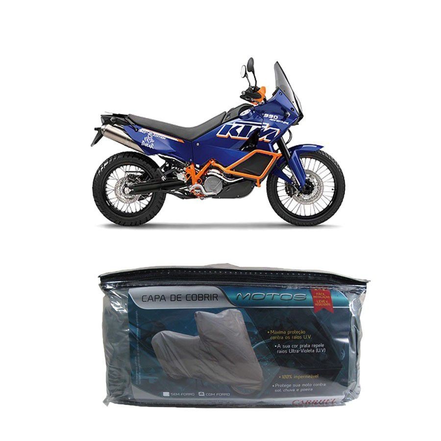 Capa para cobrir KTM Adventure R/ Dakar 990CC com forro G(203)