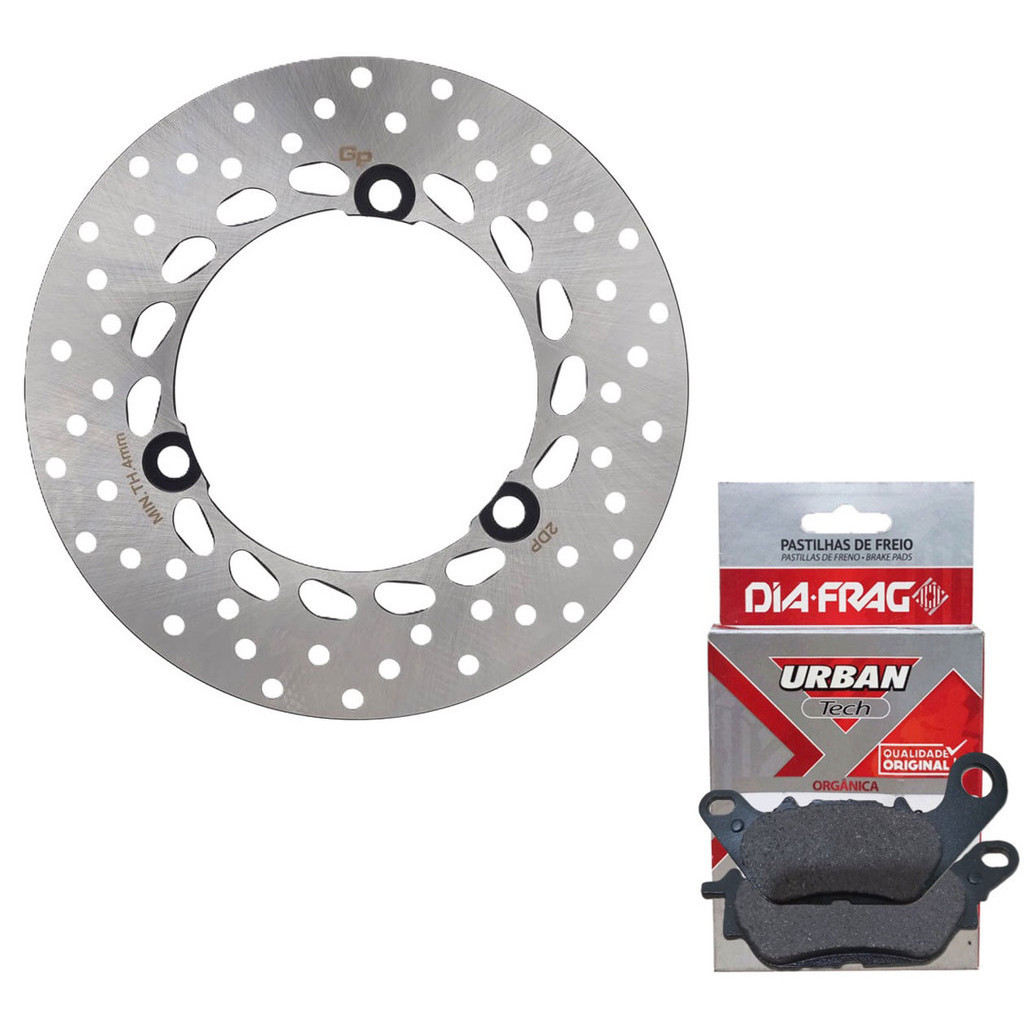 Disco de Freio Traseiro Nmax 160 Abs 2016-2025 + Pastilhas Diafrag em Oferta na Shopee