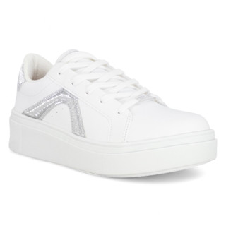 Tenis Vizzano Branco Casual Feminino Brilho Plataforma Macio Original