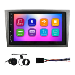 Kit Multimídia 7 Pol Corsa 02 A 10 Montana 03 A 10 Meriva 03 A 12 Vectra 05 A 11 Espelhamento Android Ios 2 Din Grafite