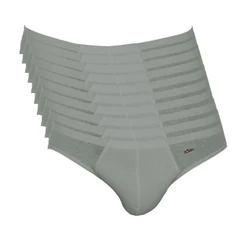 Kit Com 10 Cuecas Zorba Slip Algodão 791