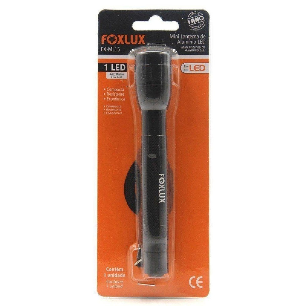 Lanterna Led em Aluminio 15 cm Ml5 Foxlux - Sports & Outdoors