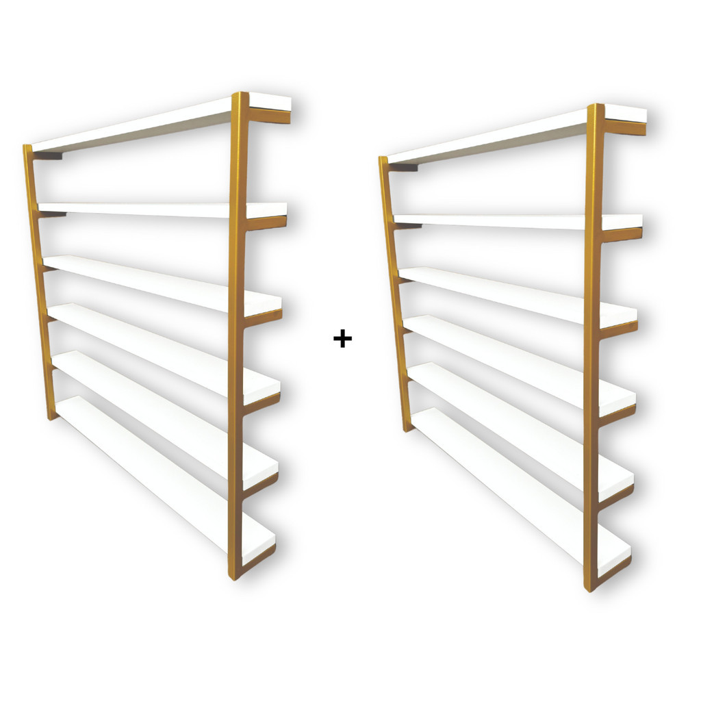 Kit 2 Nichos Expositores de Esmaltes Para Manicure Modelo Industrial em Oferta na Shopee