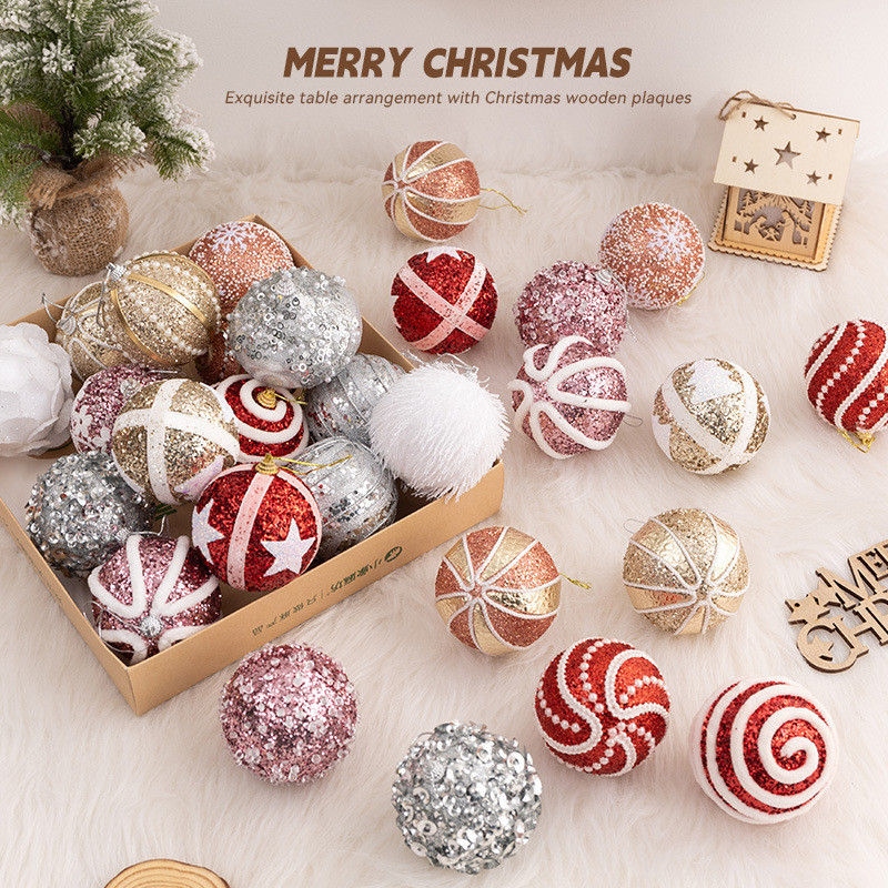 2024 Novo Produto Bola de Natal Bola de Natal Decoração Bola de Natal Árvore de Natal Ping...