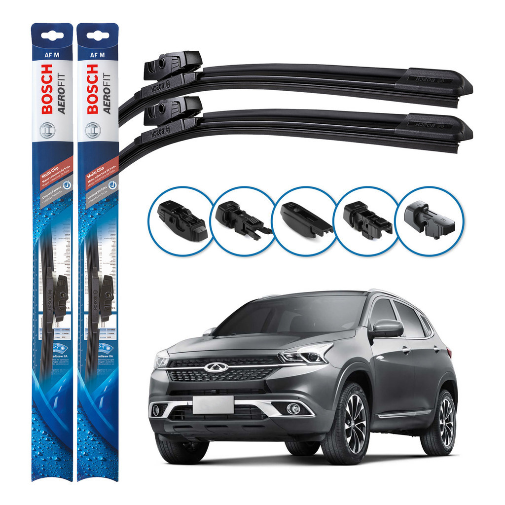 Par de Palhetas Limpador Parabrisa Multiclip Original Bosch Chery Tiggo 7x 2018 A 2024