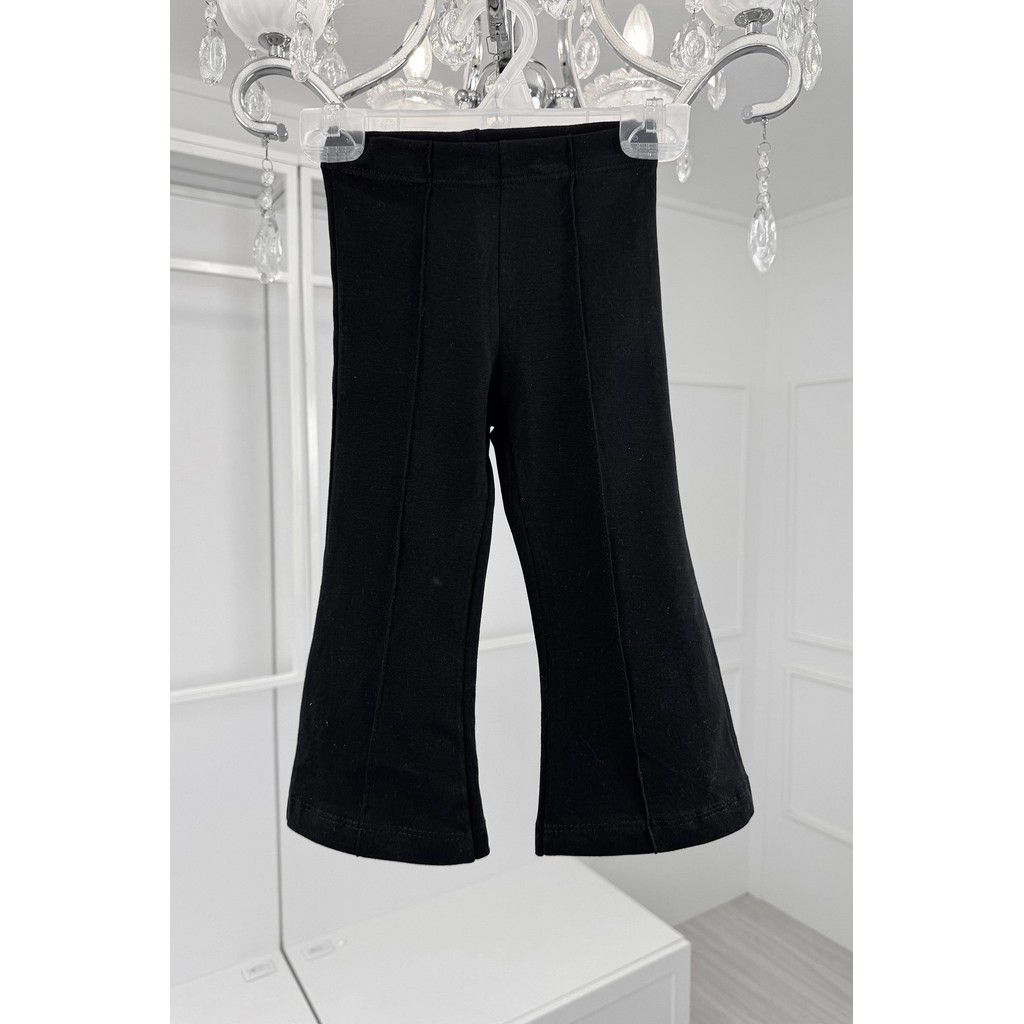 Calça Infantil Menina Flare Chique Formal Preto Algodão Cotton Elástico Confortável em Oferta na Shopee
