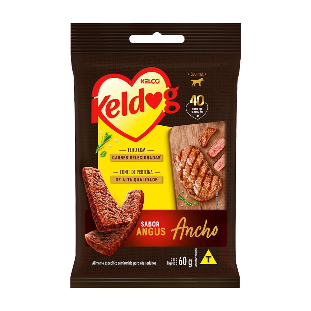 Bifinho Keldog Gourmet Para Cães Sabor Ancho Angus 60g - Pets