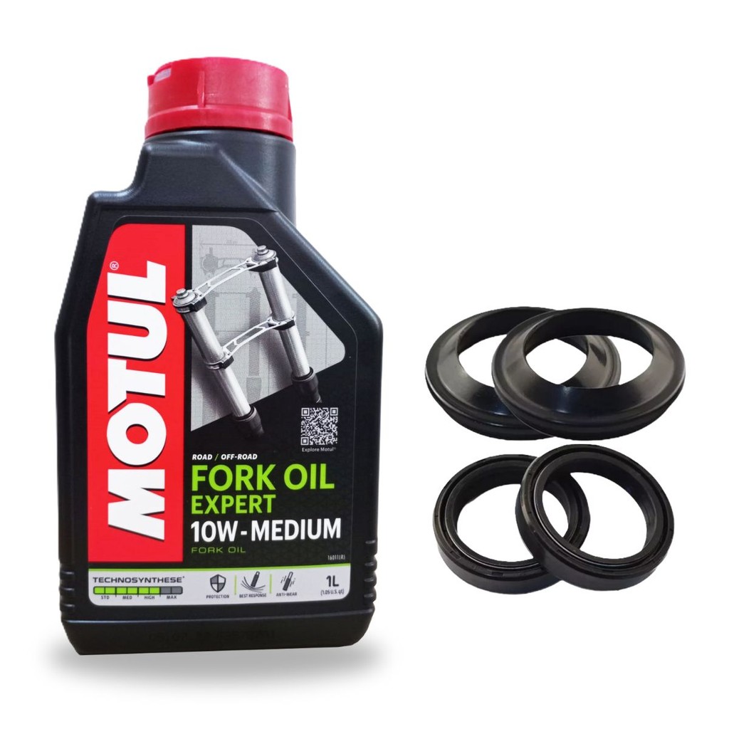 Óleo Suspensão Cb 500x / Cb 500f / Cbr 500r / Nc 750x / Hornet 600f Motul 10w + Retentores e Guarda Pó