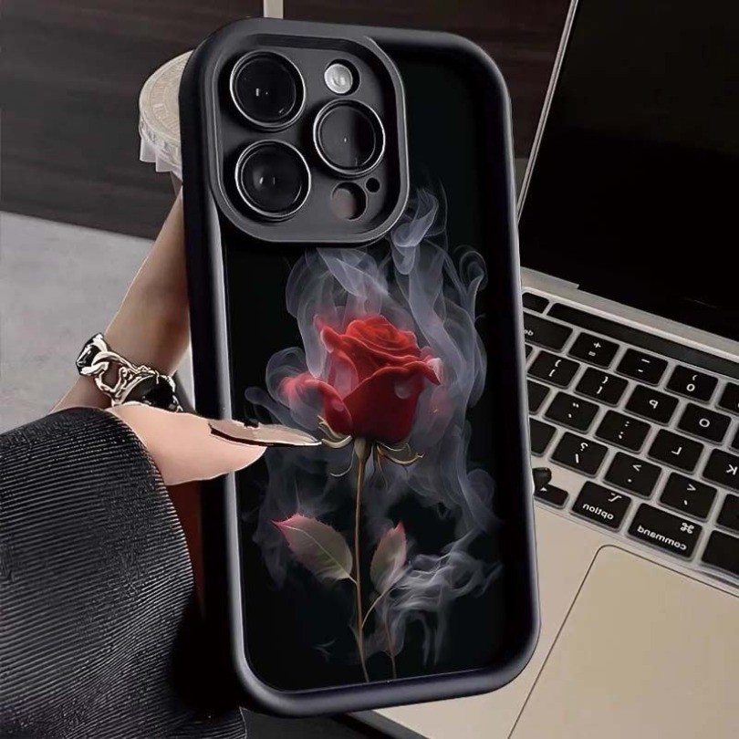 Capa De Telefone Estética Com Padrão Floral Rosa Para Realme C63 C61 C65 Note 50 GT5 GT Neo 5 SE Master Edition Q3Pro Ca em Oferta na Shopee
