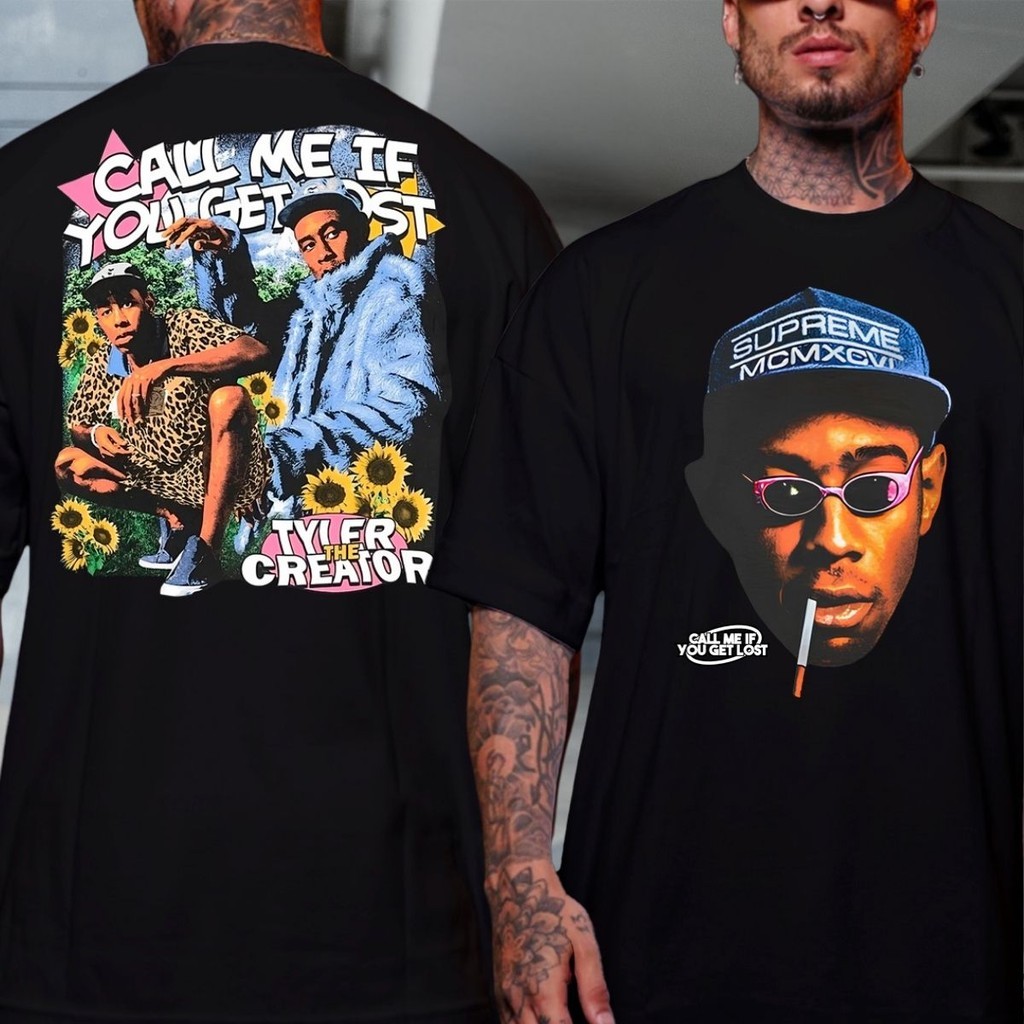 Camiseta 100% Algodão Face Tyler The Creator Call Me If You Get Lost Album Stretet