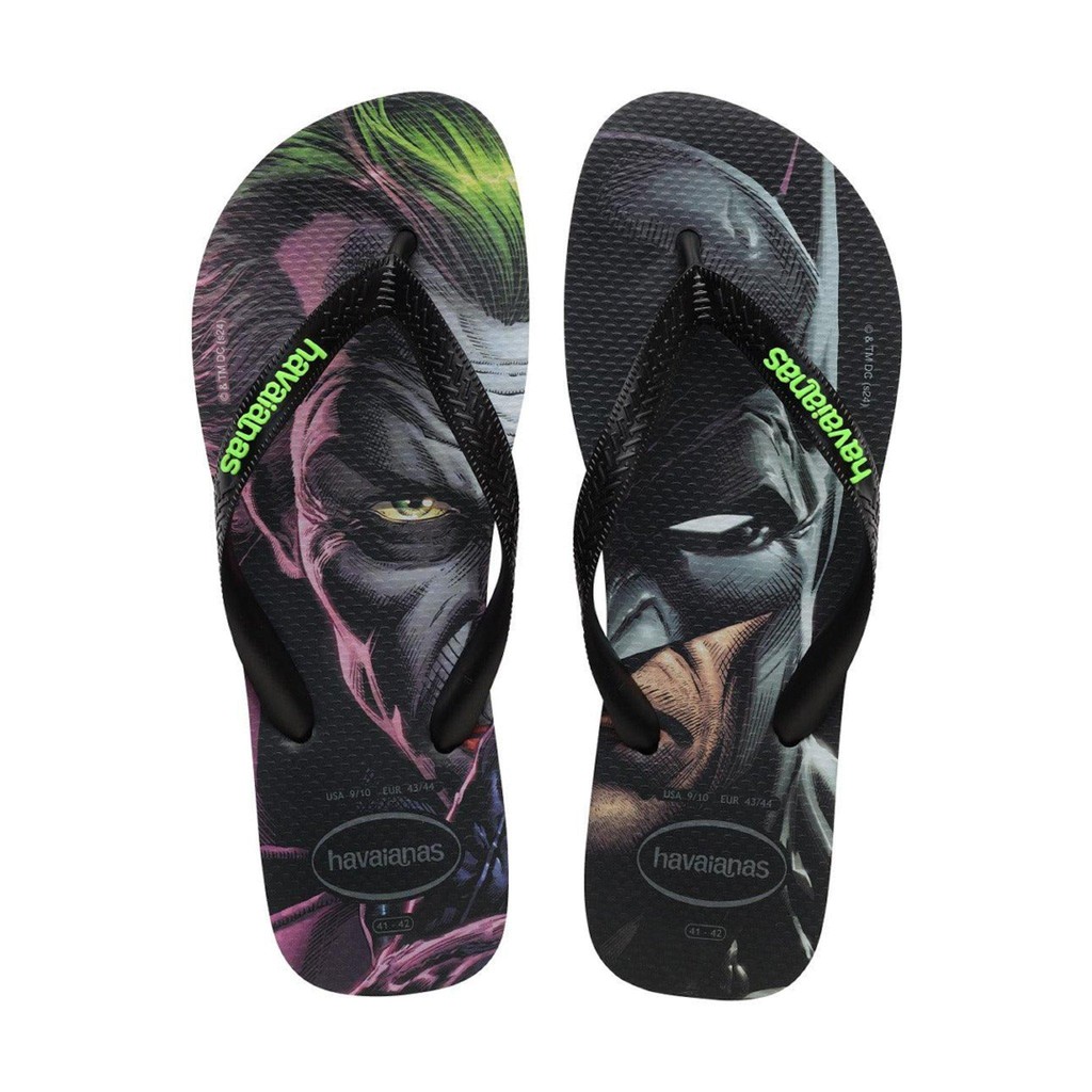Chinelo Masculino Havaianas Batman Herois Preto/Verde