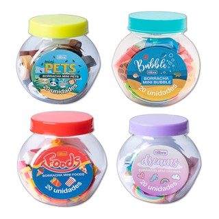 Borracha Escolar Tilibra Mini - Escolha o seu kit em Oferta na Shopee