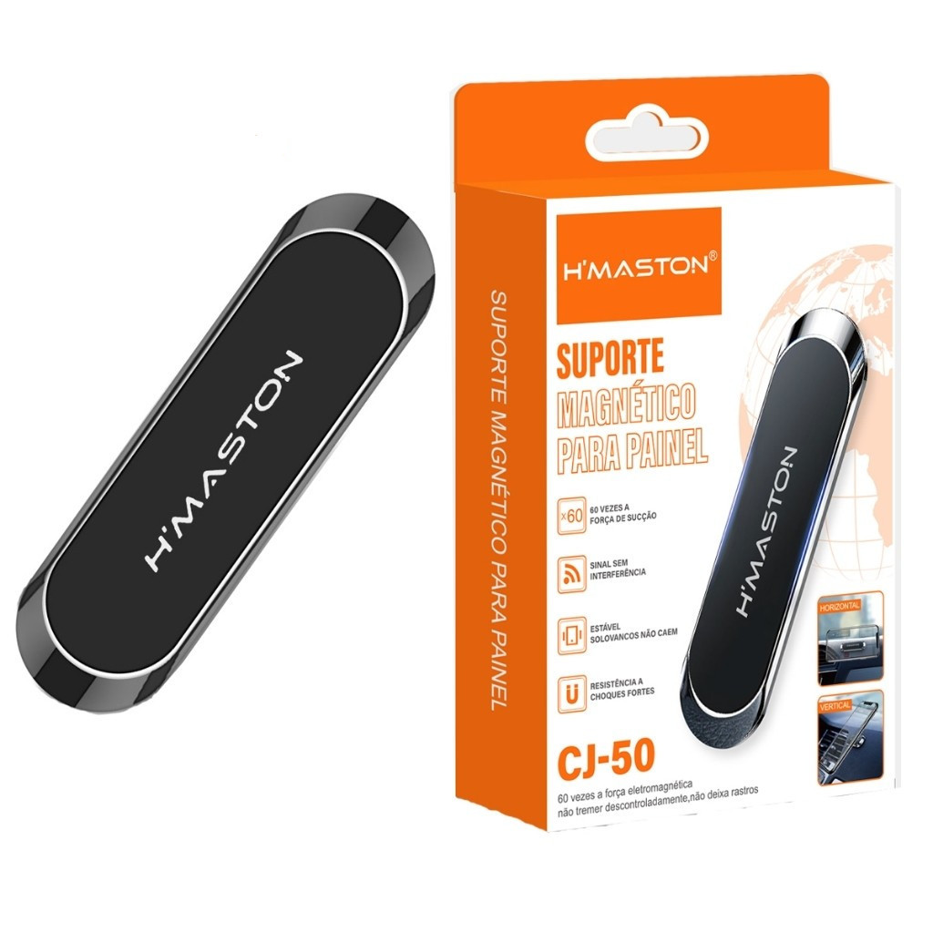 H'maston CJ-50 Suporte Celular Carro Veicular Magnético Para Universal 360°