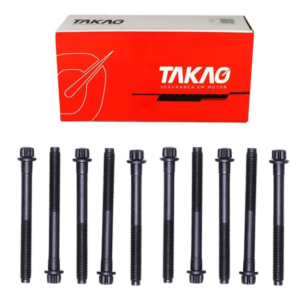 Parafuso Cabeçote (Jg) - Mirage 1992 A 1996 / Colt Glx 1.6 1994 A 1997 / Lancer Glx 1.6 16V 1993 A 2000 - Takao Pcmi18B