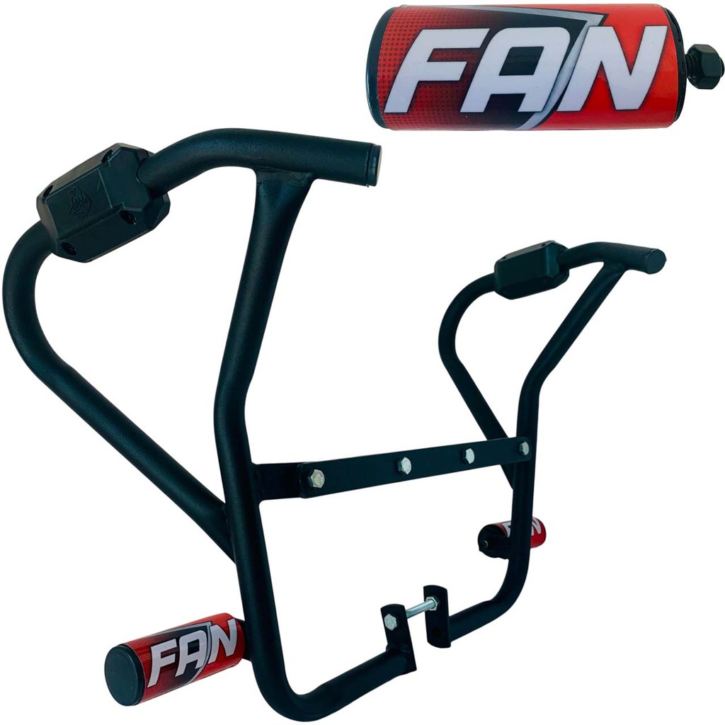 Fan 160 Modelo 2024 Protetor Carenagem Motor Tanque Vermelho Mata Cachorro com Pedal Slider Moto em Oferta na Shopee