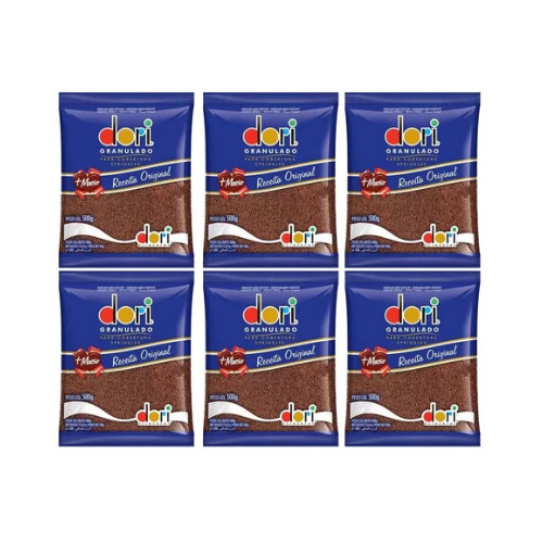 Kit Granulado Macio 500g Com 6 Unidades Dori