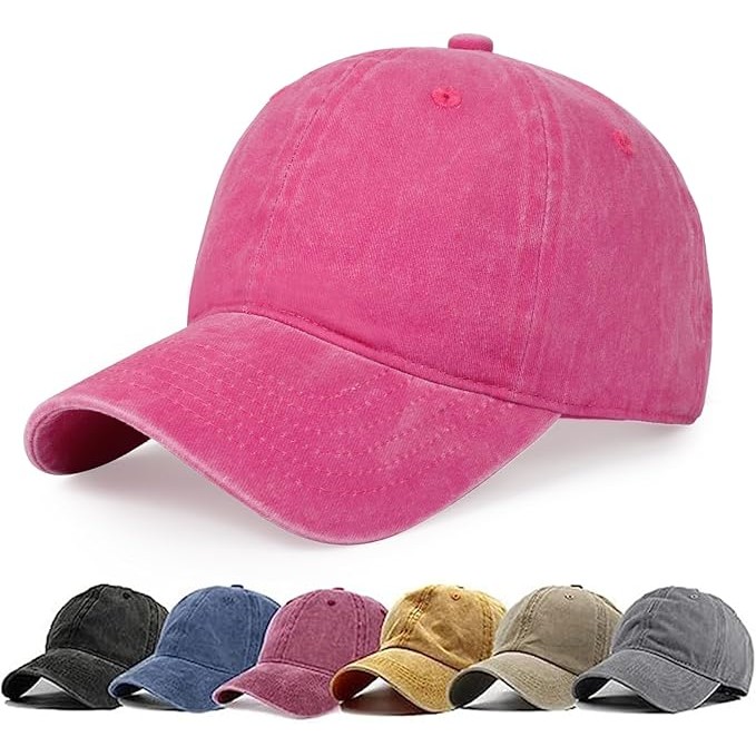Boné Aba Curva Sarja Lavado Liso Old Desbotado Praia Dad Hat 20 Unidades