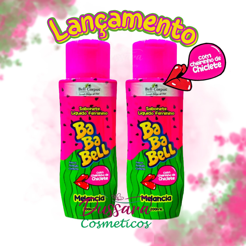 Kit 2 Sabonete Líquido Íntimo BellCorpus Melancia (Cheirinho de Chiclete) 200ml