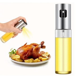 Kit 2 Peca Borrifador Spray Pulverizador De Azeite E Óleos Vidro Inox Borrifador Azeite Promoção MOSTRA LOJA