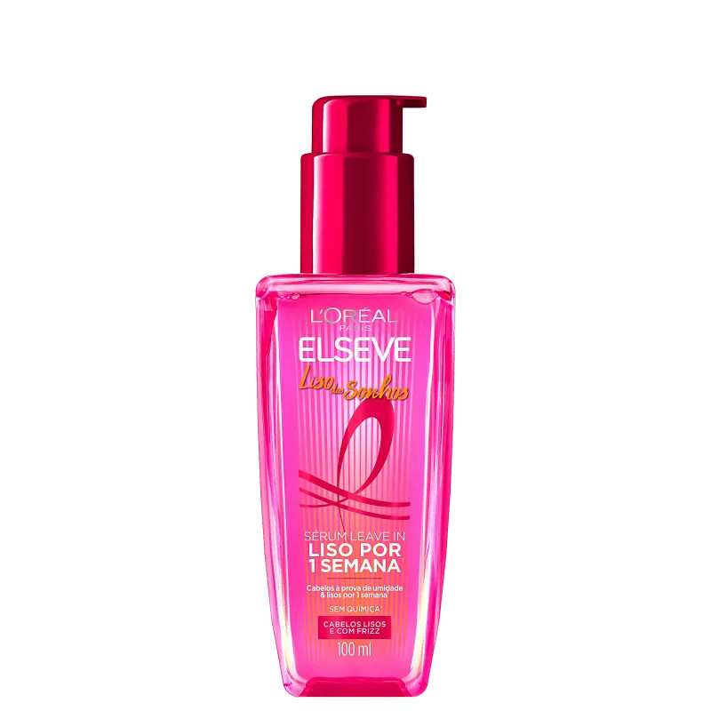 Sérum Leave in Capilar Liso dos Sonhos Elseve Loreal - 100ml