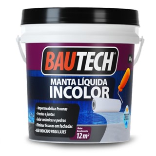 Manta Liquida Incolor Bautech Veda Fissura 8kg em Oferta na Shopee