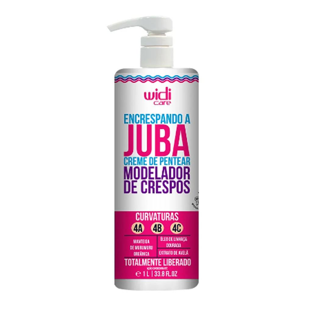 Creme de Pentear Modelador de Crespos Encrespando a Juba Widi Care 1L em Oferta na Shopee