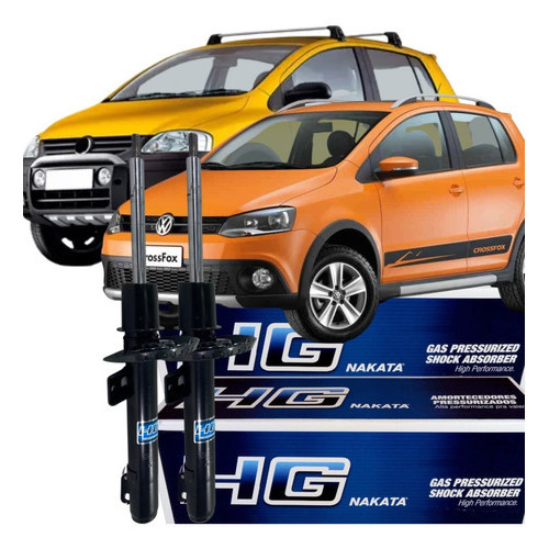 Par Amortecedor Novo Nakata Cross Fox 1.6 8v 2009 2014