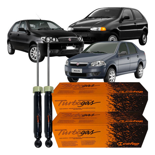 Par Amortecedor Cofap Traseiro Fiat Palio Siena em Oferta na Shopee