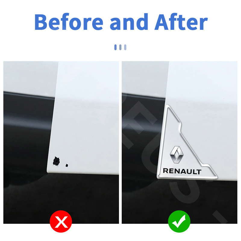 Para Renault Adesivos Anti Colisão Cantos De Porta Anti-Riscos Guarda-Da Do Carro Tiras De Canto Colisão Automotivas Para Renault ZOE Clio Fluence Duster Megane 2 Sandero Kwid Logan Captur Scenic Kiger Koleos