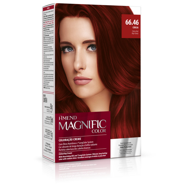Coloração Creme Magnific Color 66.46 Cereja Amend em Oferta na Shopee