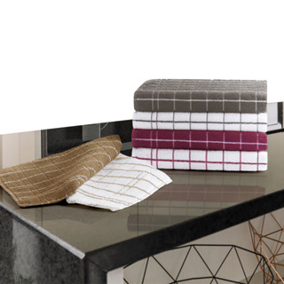 Kit 06 Panos De Prato Copa Atoalhado 100% Algodão Teka Chef Original Pano de Prato 45x70cm
