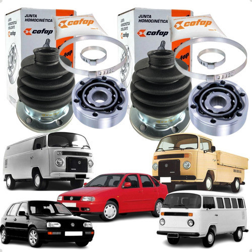 Par 2 Junta Deslizante Original Cofap Polo Classic Golf Kombi em Oferta na Shopee