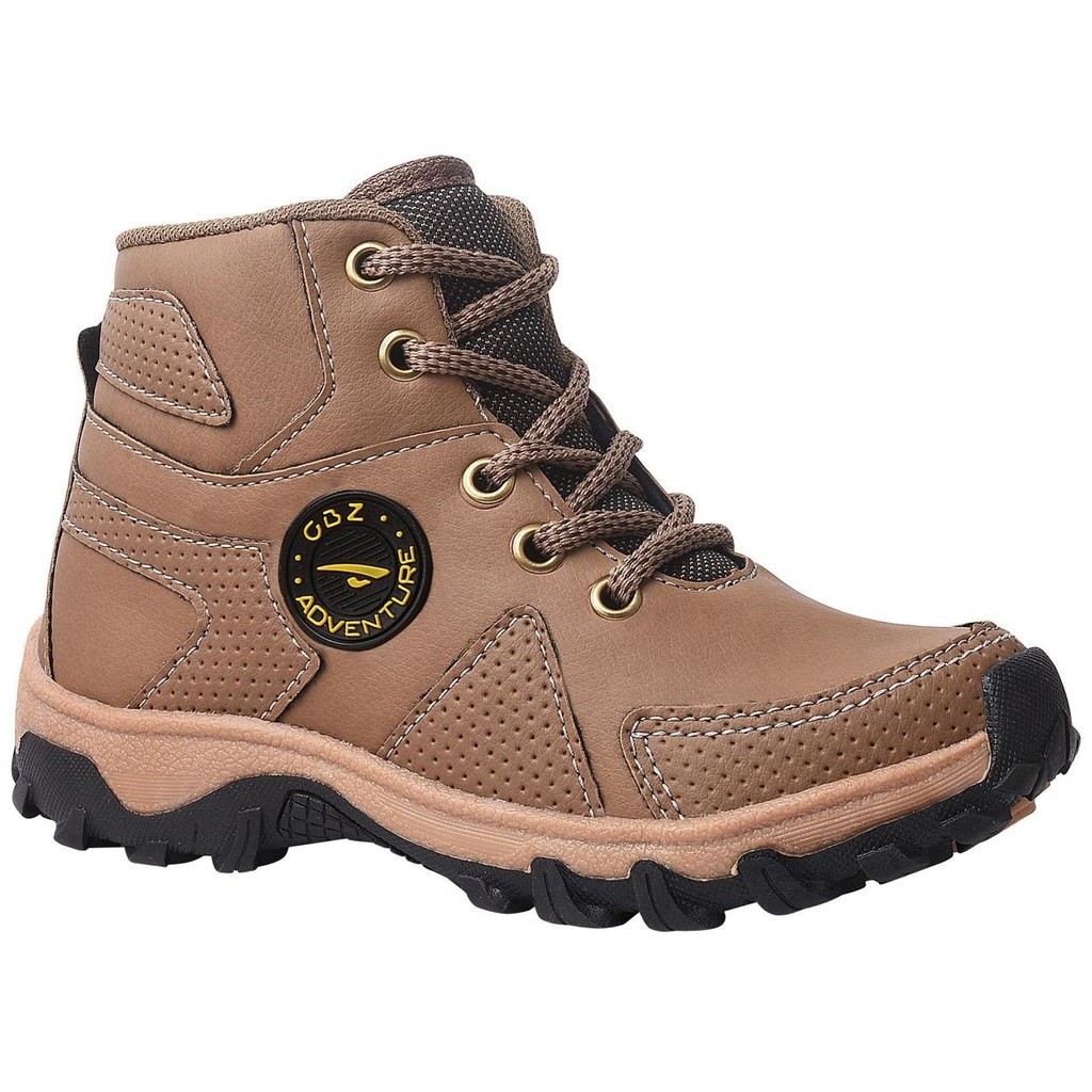 Bota Infantil Gibizinho Adventure Menino Whisky Coturno