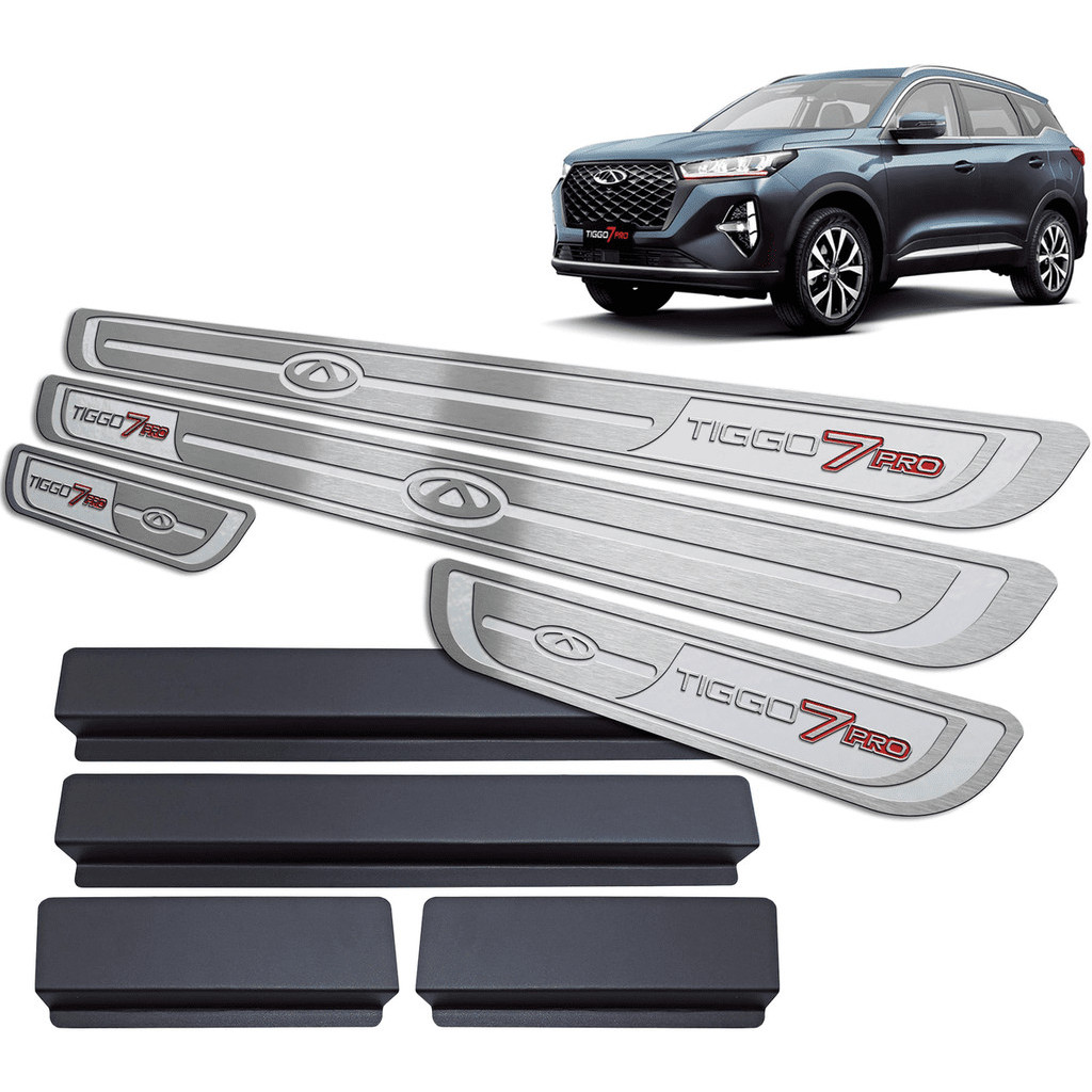 Soleira de Porta Tiggo 7 Pro 2022/.. - Aço Inox em Oferta na Shopee