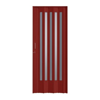 Porta Sanfonada de PVC Translucida 210cm x 96cm Plastporta BCF Mogno com Translucido em Oferta na Shopee