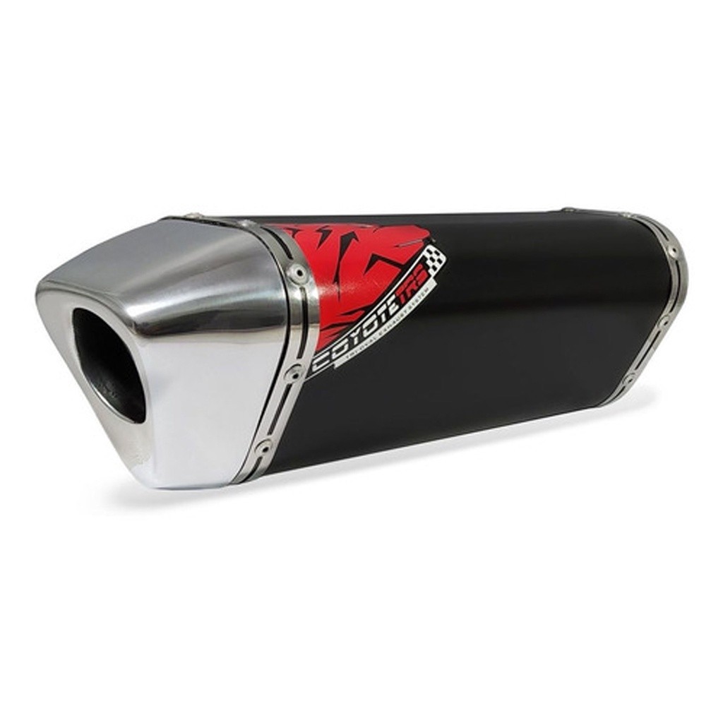 Escape / Ponteira Coyote TRS Tri-Oval Alumínio - XTZ Lander 250 ABS ano 2018 em Diante - Yamaha