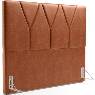 Cabeceira Cama Box Casal Queen 160 cm Aurora W01 Couríssimo Camel - Lyam Decor em Oferta na Shopee