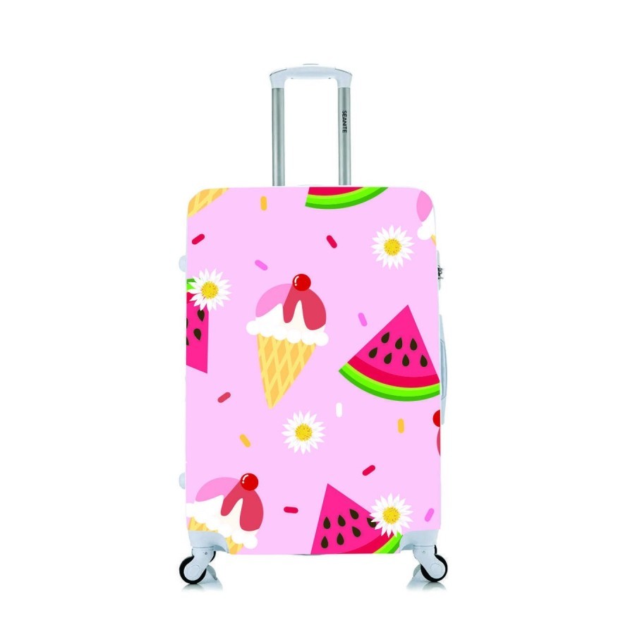 Capa Protetora Para Mala Viagem Personalizada Média Ice cream