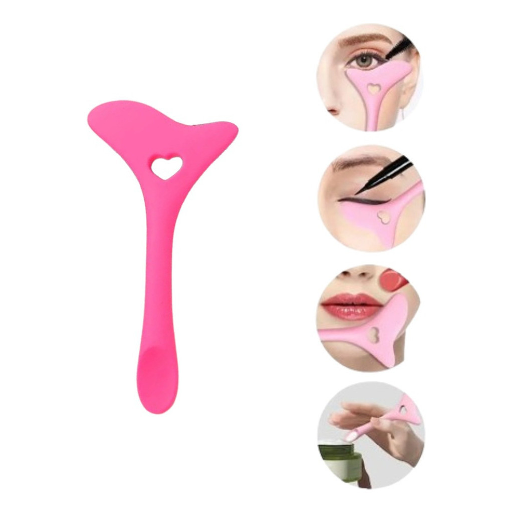 Molde Delineado Gatinho Olhos Aplicador Sombra Silicone Make