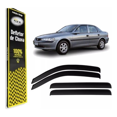 Defletor Calha de Chuva Vectra Sedan 1997 a 2005 4 Portas Ecoflex em Oferta na Shopee