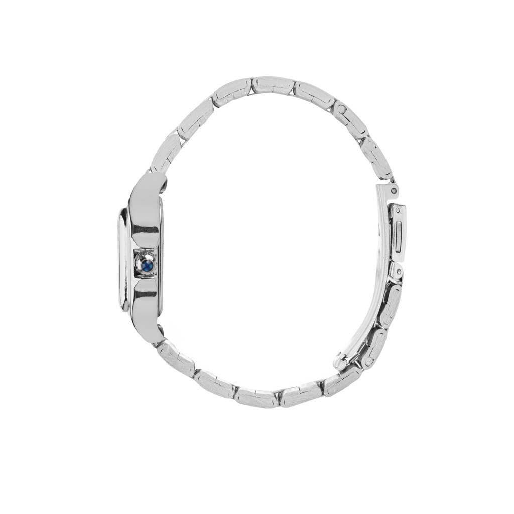 Detalhes do Relógio Feminino Prata Saint Germain Boxy Silver