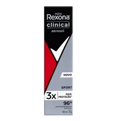 Desodorante Aerosol Rexona Men Clinical Sport 150ml