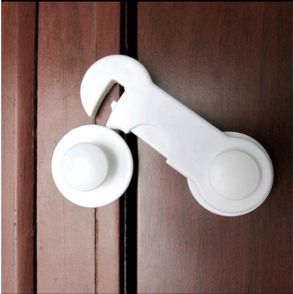 Kit com 2 Trava Gaveta Armário Porta Geladeira Tranca Proteção Bebe em Oferta na Shopee