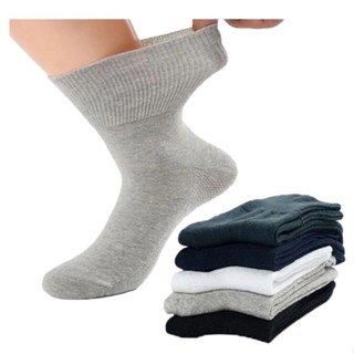 5Pairs Loose Mouth Socks Diabetic Prevent Varicose Veias Algodão Confortável Pacientes Antigos Hipertensivos Sockken Gift Plus Tamanho 38-50 em Oferta na Shopee